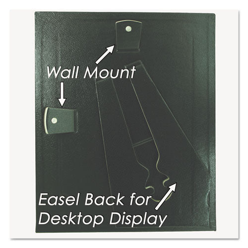 Image of NuDell 21202 Leatherette Document Frame, 8.5 x 11, Black, Pack of Two