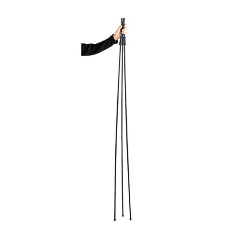 Image of Quartet® 29E Instant Easel, 62.38" Tall, Metal, Black, Supports Up to 5 lb