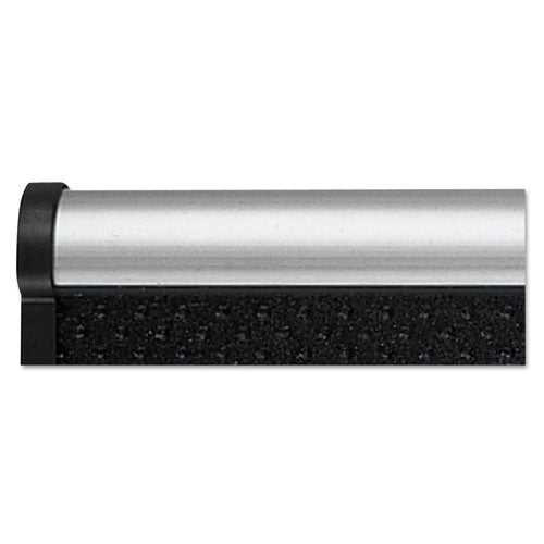 Image of Quartet® B343A Prestige Black Embossed Foam Bulletin Board, 36" x 24", Black Surface, Silver Aluminum/Plastic Frame