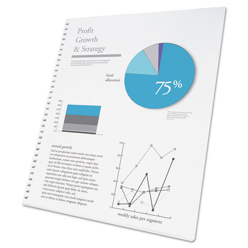 Image of GBC® 2514479 ProClick Presentation Paper, 96 Bright, 32-Hole. 24 lb Bond Weight, 8.5 x 11, White, 250/Pack