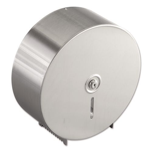 Image of Bobrick B-2890 Single Roll Jumbo Toilet Tissue Dispenser, 10.66 x 4.5 x 10.63, Silver