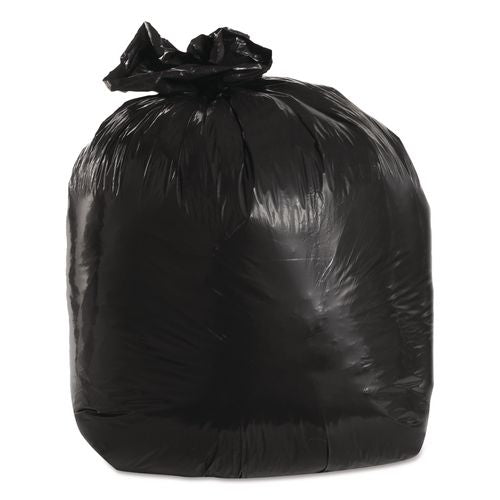 Image of Trinity Plastics 100446 Low-Density Can Liners, 20 gal, 1.25 mil, 30" x 36", Black, Flat Pack, 100/Carton