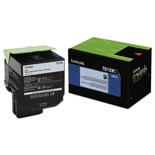 Image of Lexmark 70C1XK0 70c1xk0 Return Program Extra High-Yield Toner, 8,000 Page-Yield, Black