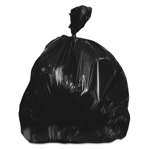 Image of Heritage H4832TK Linear Low-Density Can Liners, 16 gal, 0.9 mil, 24" x 32", Black, Flat Pack, 500/Carton