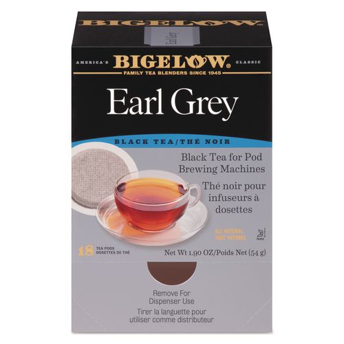Image of Bigelow® RCB08906 Earl Grey Black Tea Pods, 1.90 Oz, 18/box