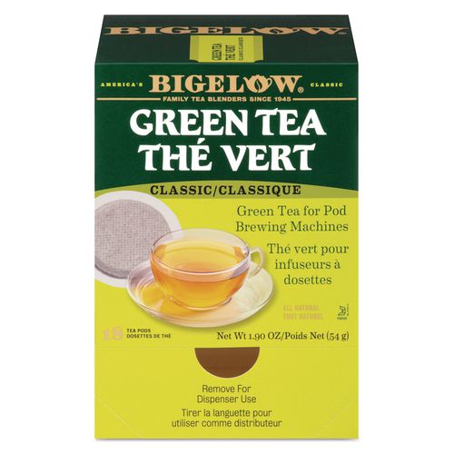 Image of Bigelow® RCB07906 Green Tea Pods, 1.90 Oz, 18/box