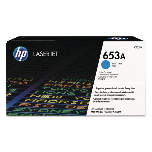 Image of HP CF321A HP 653a, (cf321a) Cyan Original Laserjet Toner Cartridge