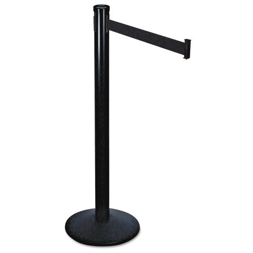 Image of Tatco 11611 Adjusta-Tape Crowd Control Posts Only, Steel, 40" High, Black, 2/box
