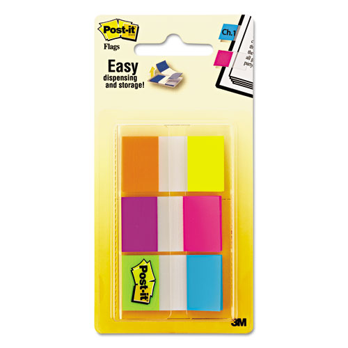 Image of Post-it® Flags 680-EG-ALT Page Flags In Portable Dispenser, Assorted Brights, 60 Flags/pack
