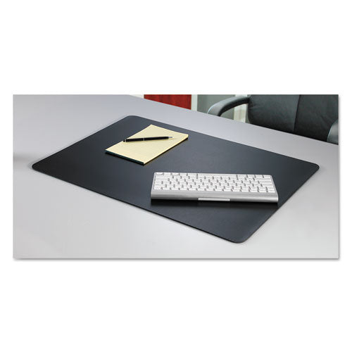 Image of Artistic® LT61-2MS Rhinolin II Desk Pad with Antimicrobial Protection, 36" x 20", Black