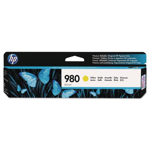 Image of HP D8J09A HP 980, (d8j09a) Yellow Original Ink Cartridge