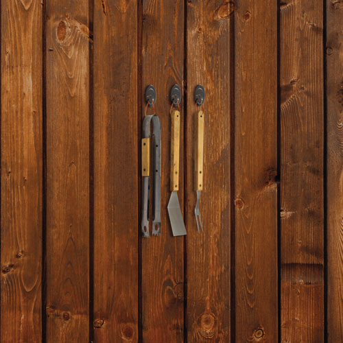 Image of Command 17086S-AWES All Weather Hooks and Strips, Medium, Plastic, Slate, 3 lb Capacity, 2 Hooks and 4 Strips/Pack