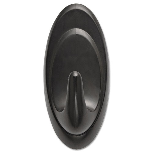 Image of Command 17086S-AWES All Weather Hooks and Strips, Medium, Plastic, Slate, 3 lb Capacity, 2 Hooks and 4 Strips/Pack