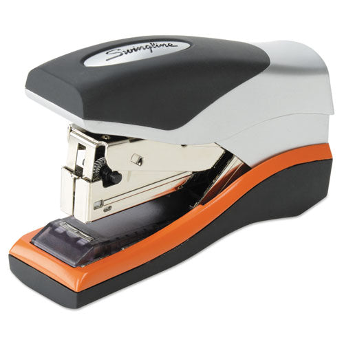 Image of Swingline® S7087842 Optima 40 Compact Stapler, 40-Sheet Capacity, Black/silver/orange