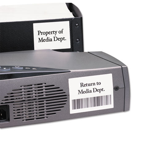 Image of Avery® 06578 Durable Permanent Id Labels With Trueblock Technology, Laser Printers, 2 X 2.63, White, 15/sheet, 50 Sheets/pack