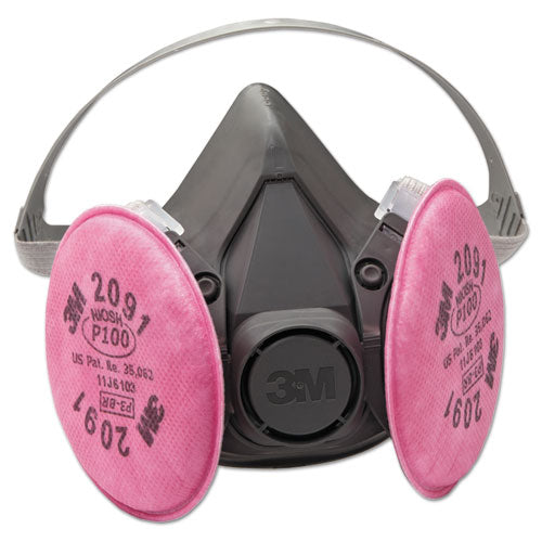 Image of 3M 6291 Half-Facepiece Respirator 6000 Series, Reusable, Medium