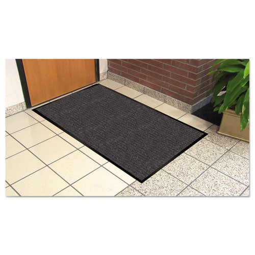Image of Guardian 64030530 Golden Series Dual Rib Indoor Wiper Mats, Rectangular, Charcoal Gray Carpeted Surface, 36" x 60"