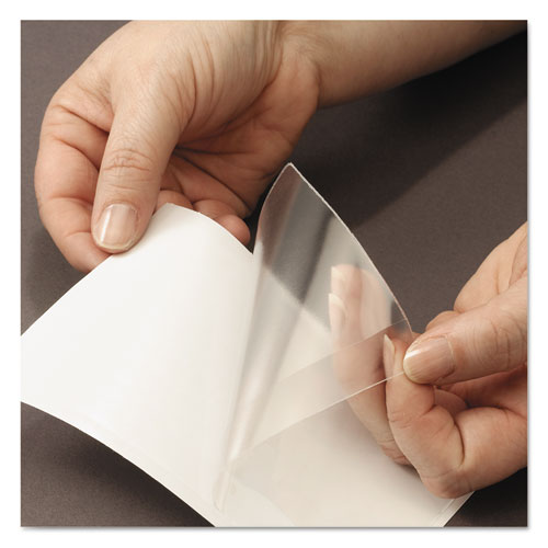 Image of Smead Self-Adhesive Poly Pockets, Top Load, 9 x 5.56, Clear, 100/Box