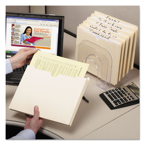 Image of Smead Manila File Jackets, 1-Ply Straight Tab, Letter Size, Manila, 50/box