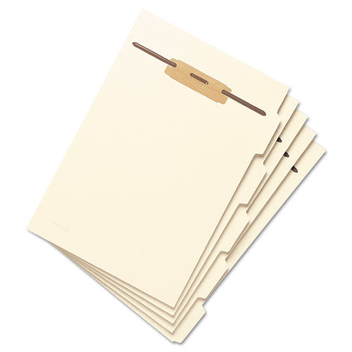 Image of Smead 35605 Stackable Folder Dividers with Fasteners, Top/End Tab: 1/5-Cut, 1 Fastener, Letter Size, Manila, 4 Dividers/Set, 50 Sets/Pack