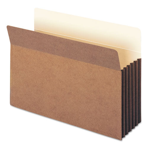 Image of Smead 74390 Redrope TUFF Pocket Drop-Front File Pockets with Fully Lined Gussets, 5.25" Expansion, Legal Size, Redrope, 10/Box