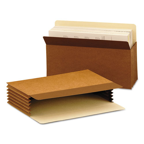 Image of Smead 73211 Easy Grip Pockets, 5.25" Expansion, Legal Size, Redrope, 10/box