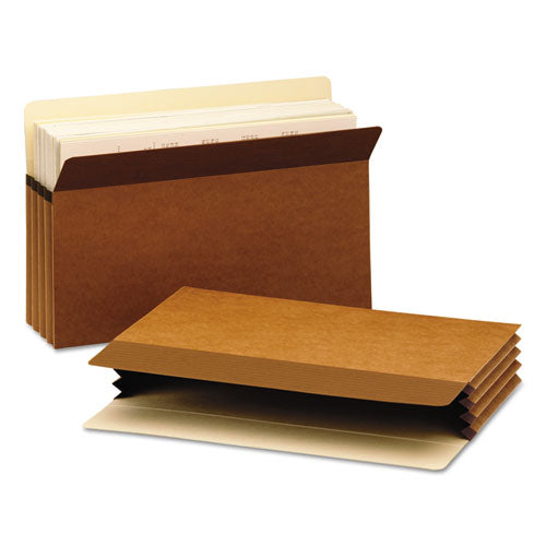 Image of Smead 73210 Easy Grip Pockets, 3.5" Expansion, Legal Size, Redrope, 25/box