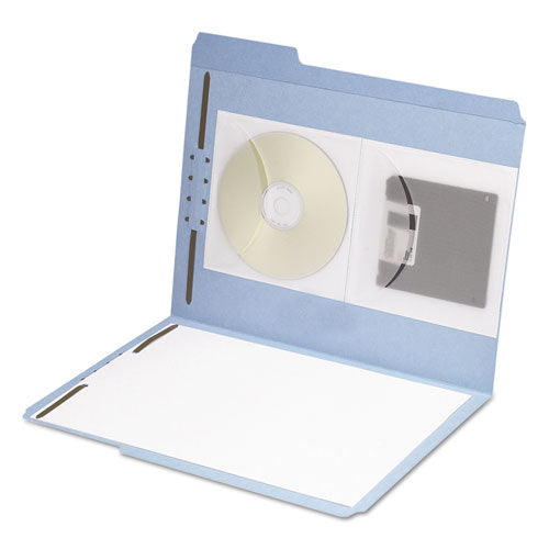 Image of Smead 68144 Self-Adhesive CD/Diskette Pockets, Clear, 10/Pack