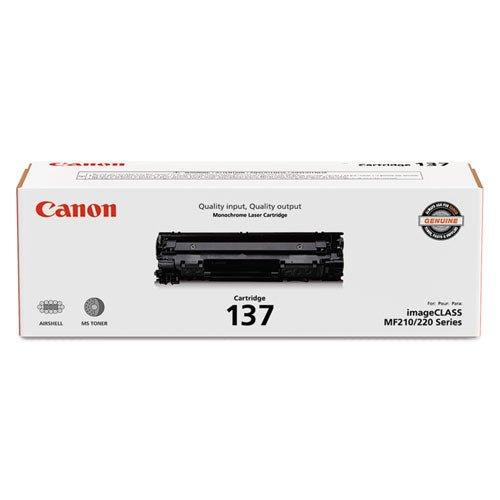 Image of Canon® 9435B001 9435b001 (137) Toner, 2,400 Page-Yield, Black