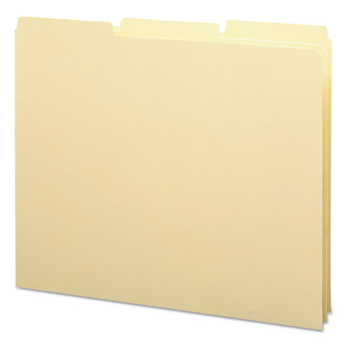 Image of Smead 50134 Recycled Blank Top Tab File Guides, 1/3-Cut Top Tab, Blank, 8.5 X 11, Manila, 100/box