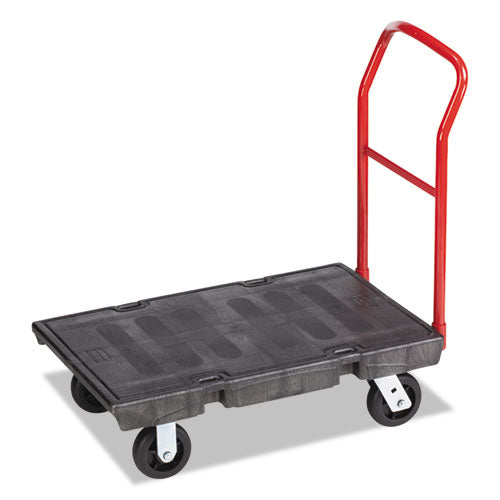 Image of Rubbermaid® Commercial FG440300BLA Heavy-Duty Platform Truck Cart, 1,000 Lb Capacity, 24 X 36 Platform, Black