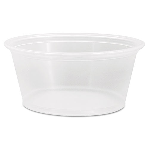 Image of Dart® 325PC Conex Complements Portion/Medicine Cups, 3.25 oz, Plastic, Clear, 125/Bag, 20 Bags/Carton
