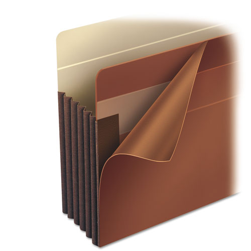 Image of Smead Heavy-Duty Redrope End Tab Tuff Pockets, 3.5" Expansion, Legal Size, Redrope, 10/box