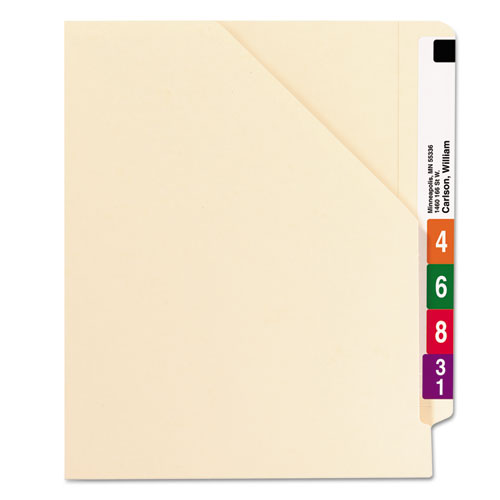 Image of Smead 75700 End Tab Jackets With Reinforced Tabs, Straight Tab, Letter Size, 11-Pt Manila, 100/box