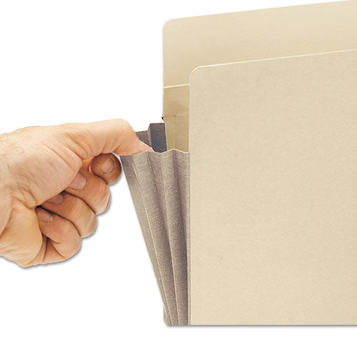 Image of Smead Manila End Tab File Pockets with Tear Resistant Gussets, 3.5" Expansion, Letter Size, Manila, 10/Box