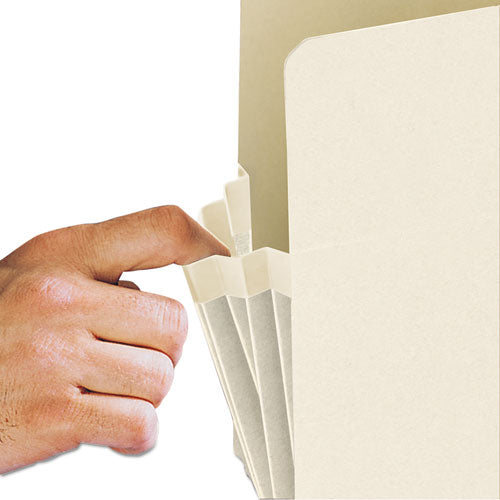 Image of Smead Manila End Tab File Pockets, 1.75" Expansion, Letter Size, Manila, 25/box