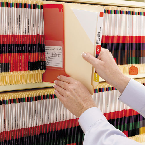 Image of Smead 75700 End Tab Jackets With Reinforced Tabs, Straight Tab, Letter Size, 11-Pt Manila, 100/box