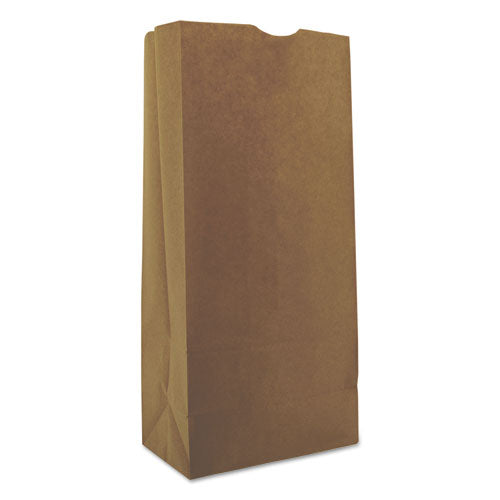 Image of Ross & Wallace Paper Products 100325500PK/BL Grocery Paper Bags, 25# Size, 40# Basis Weight, 8.25" x 5.38" x 18", Kraft, 500/Bundle