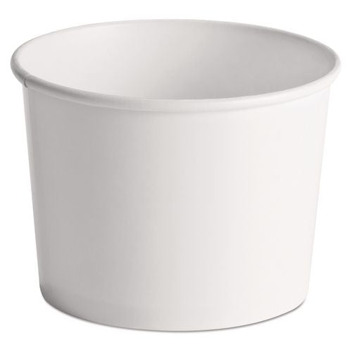 Image of ChinetÂ® Paper Food Containers, 64 oz, White, 25/Pack, 10 Packs/Carton