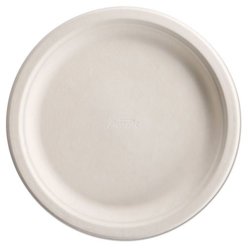 Image of Chinet® 25776 PaperPro Naturals Molded Fiber Dinnerware, Round Plates, 10.5" dia, Natural, 125/Pack, 4 Packs/Carton