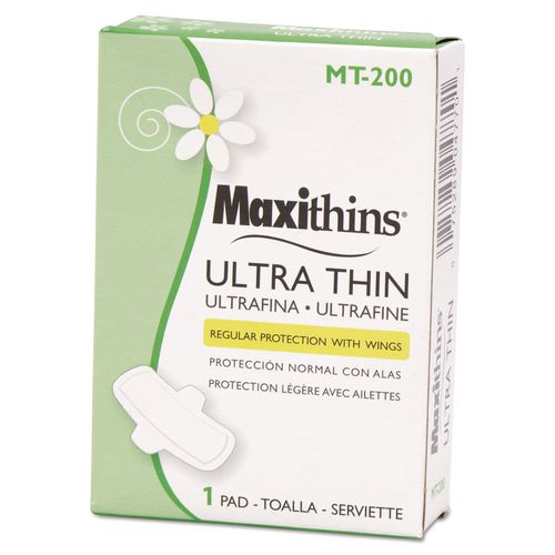 Image of HOSPECO® MT-200 Maxithins Vended Ultra-Thin Pads, Size 4, Maxi Absorbency, 200/Carton