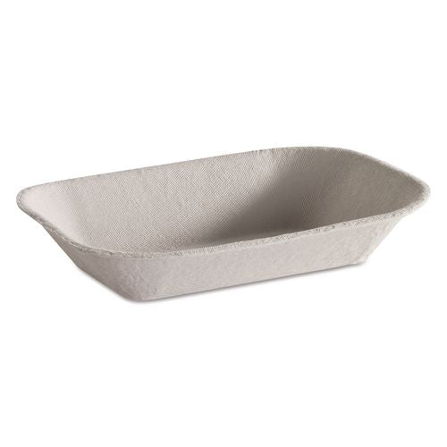 Image of Chinet® 10403 Savaday Molded Fiber Food Tray, 5 x 7, Beige, Paper, 250/Bag, 4 Bags/Carton