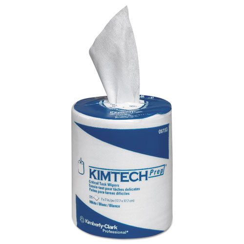 Image of Kimtech 06193 SCOTTPURE Critical Task, Center-Pull Roll Jr., 7 x 7, White, 225/Roll, 6/Carton