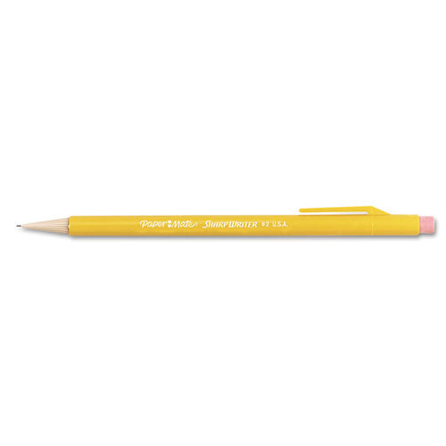 Image of Paper Mate® 1921221C Sharpwriter Mechanical Pencil Value Pack, 0.7 mm, HB (#2), Black Lead, Classic Yellow Barrel, 36/Box