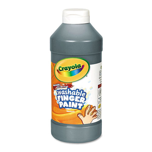 Image of Crayola® 55-1316-051 Washable Fingerpaint, Black, 16 Oz Bottle