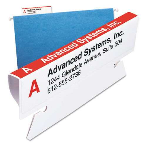Image of Smead Viewables Hanging Folder Tabs and Labels, Complete Bulk Pack Refill, 1/3-Cut, Assorted Colors, 3.5" Wide, 100/Box