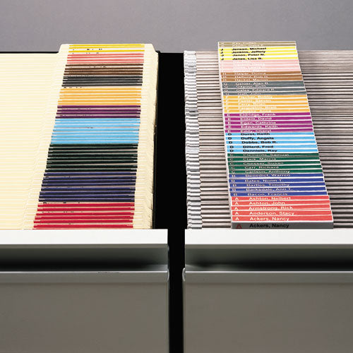 Image of Smead 64915 Viewables Hanging Folder Tabs and Labels, Label Pack Refill, 1/3-Cut, Assorted Colors, 3.5" Wide, 160/Pack
