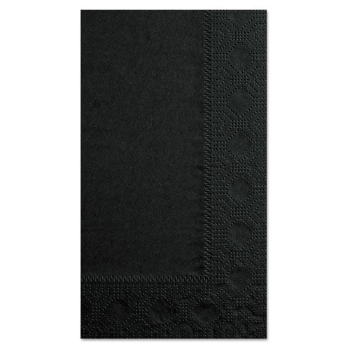 Image of Hoffmaster® 180513 Dinner Napkins, 2-Ply, 15 x 17, Black, 1,000/Carton