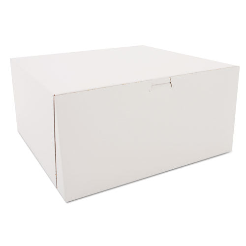 Image of SCT® SCH 0989 White One-Piece Non-Window Bakery Boxes, 12 x 12 x 6, White, Paper, 50/Carton