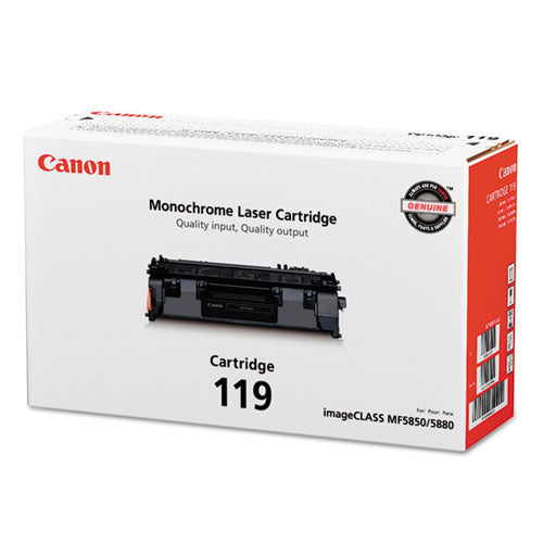 Image of Canon® 3479B001 3479b001 (crg-119) Toner, 2,100 Page-Yield, Black